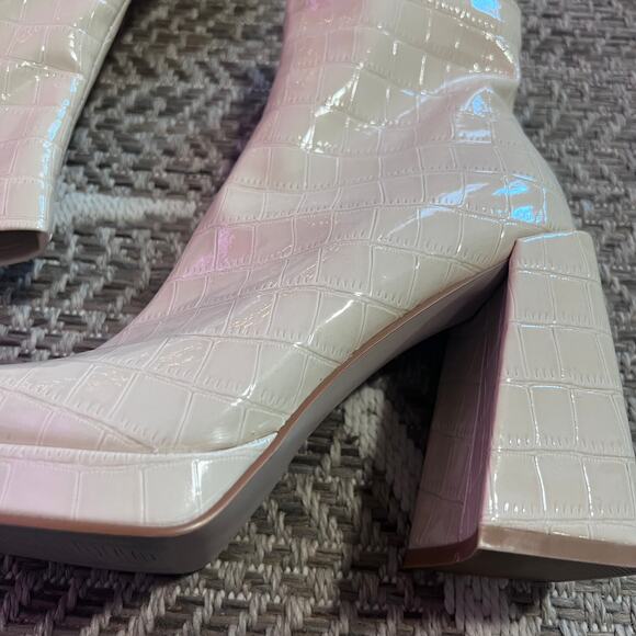 Vivianly Chunky Heel Ankle Boot Sz 9 - Picture 2 of 8